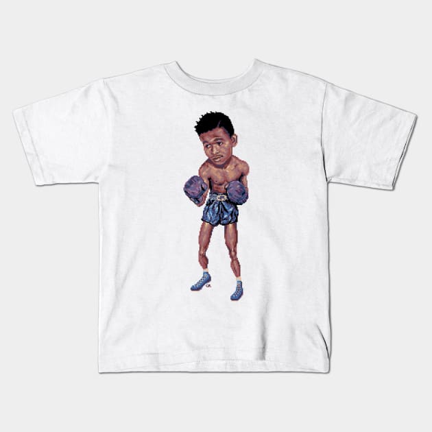 Sugar Boxing Pixel Art Kids T-Shirt by CyberRex